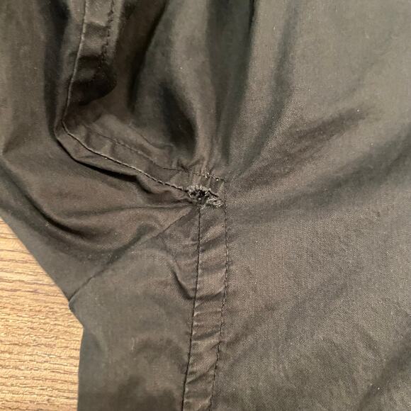 Lanvin Men's size Medium Gray / Green Silk and Viscose Hooded Windbreaker Jacket - Picture 8 of 8